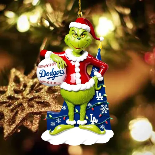 Discover Personalized Los Angeles Baseball Dodgerss Team funny character Christmas Ornament Gift
