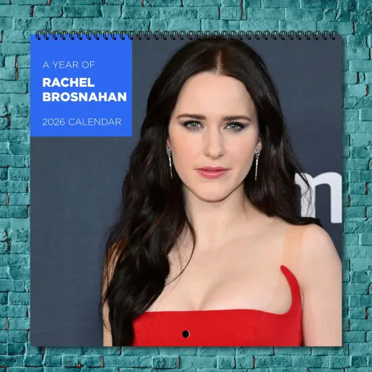 Discover Rachel Brosnahan 2026 Wall Calendar, 12-Month Celebrity Photo Calendar