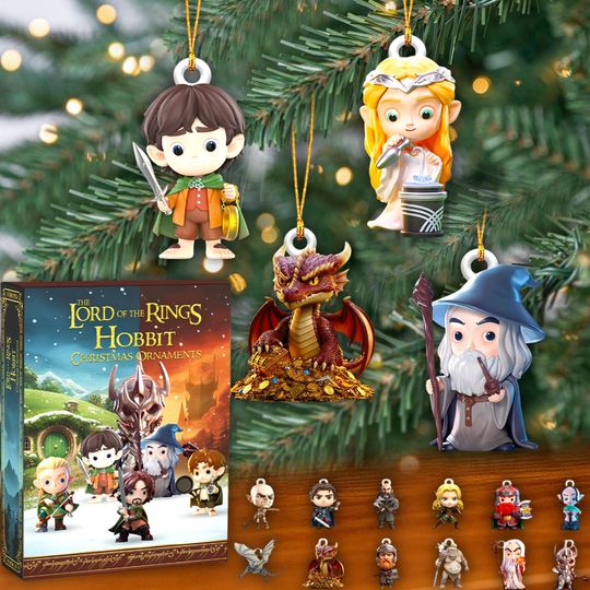 Discover Acrylic Advent Calendar Blind Box - Fantasy Movie Christmas Ornaments,  Medieval Adventure Gift, Hobbit Hole Decor