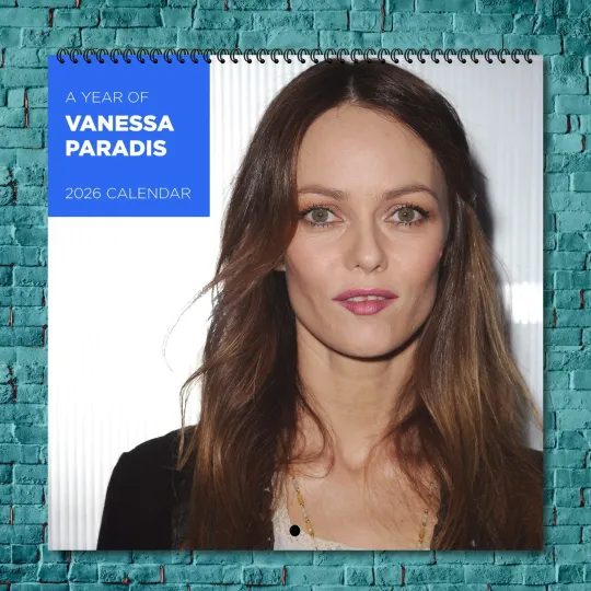 Discover Vanessa Paradis 2026 Wall Calendar, 12-Month Celebrity Photo Calendar