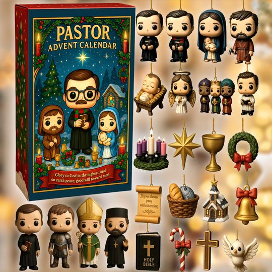 Discover Acrylic Advent Calendar Blind Box, Religious Christmas Nativity Decor, Church Gift, Clergy Present