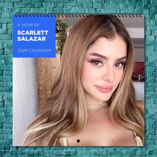 Discover Scarlett Salazar 2026 Wall Calendar 12-Month Celebrity Calendar Fan Gift