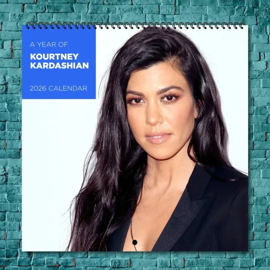 Discover Kourtney Kardashian 2026 Wall Calendar, 12-Month Celebrity Photo Calendar