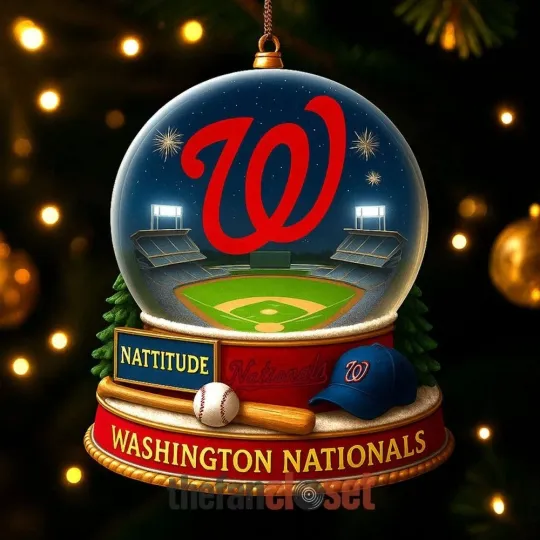 Discover Personalized Washington Baseball Nationals Team Christmas Ornament Gift Decor