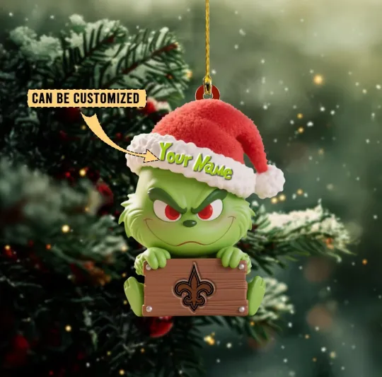 Discover Personalized New Orleans Football Team Saints Christmas Ornament Holiday Gift