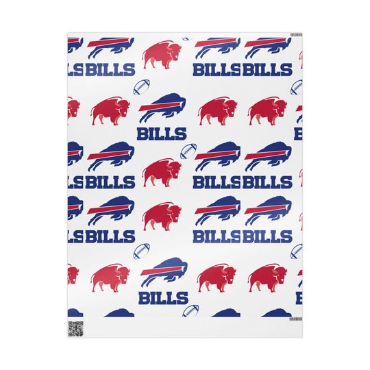 Discover Buffalo Bills Gift Wrap: Customizable Fine Art Paper, Matte or Glossy