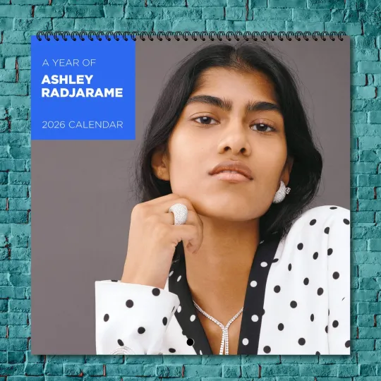 Discover Ashley Radjarame 2026 Wall Calendar, 12-Month Celebrity Photo Calendar