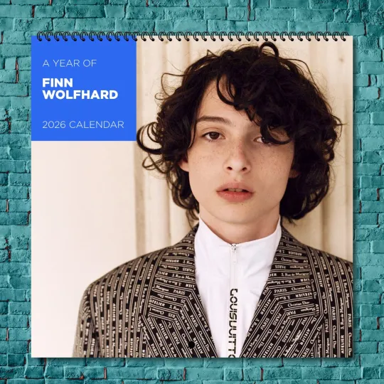 Discover Finn Wolfhard 2026 Wall Calendar, 12-Month Celebrity Fan Gift