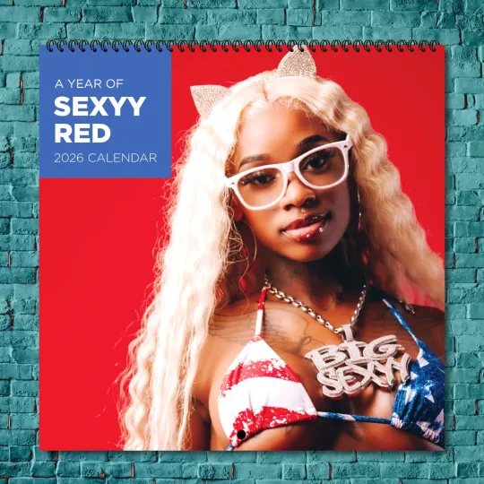 Discover Sexyy Red 2026 Wall Calendar, 12-Month Celebrity Photo Calendar