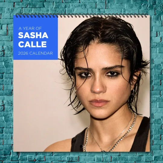 Discover Sasha Calle 2026 Wall Calendar, 12-Month Celebrity Fan Gift Collection