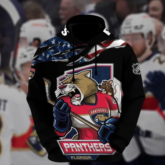 Florida Panthers Hoodie Pullover Hooded Unisex Gift For Men Halloween Gift