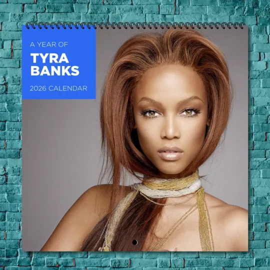Discover Tyra Banks 2026 Wall Calendar, 12-Month Celebrity Photo Calendar