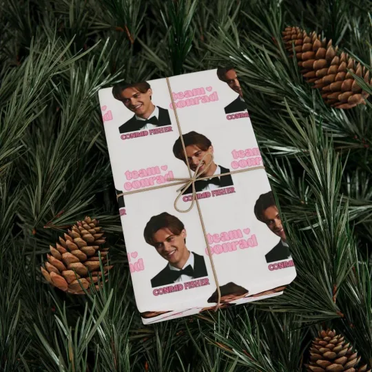 Team Conrad TSITP Wrapping Paper, The Summer I Turned Pretty Conrad Fisher Gifts