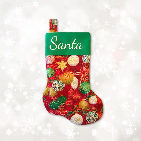 Discover Jingle Bell Christmas stocking with Custom Name!!