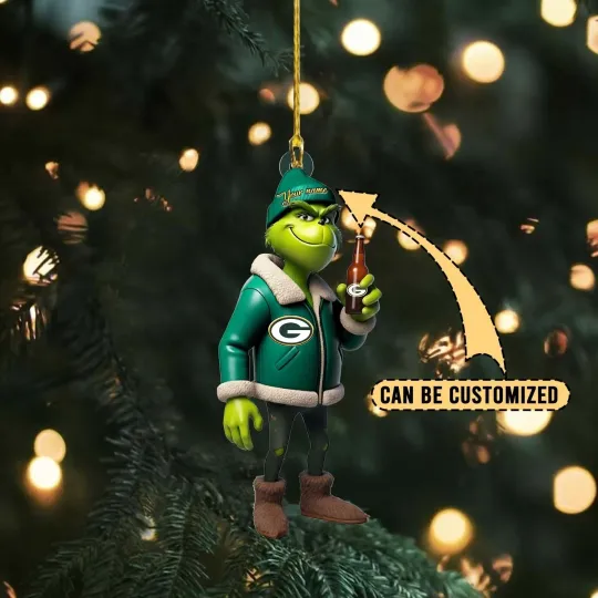 Discover Personalized Green Bay Football Team Packerss Christmas Ornament Holiday Gift