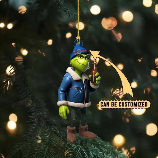 Discover Personalized New England Football Team Patriotss Christmas Ornament Holiday Gift