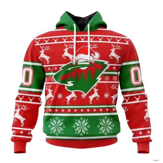 Discover Personalized Minnesota Wild Hoodie Unisex Fit Christmas Is Coming Gift For Men