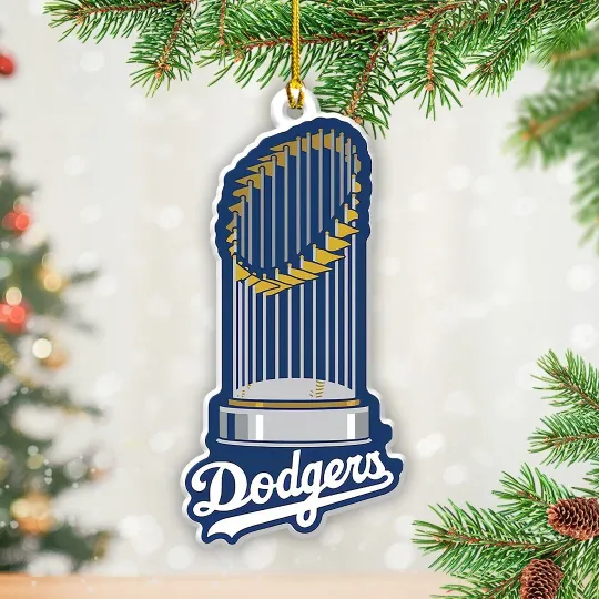 Discover Los Angeles Baseball Dodgerss Team funny character Christmas Ornament Gift
