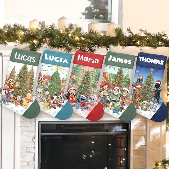 Discover Personalized Disney Pixar Toy Story Christmas Stockings, Disney Family Christmas Tree Decorations Disney Xmas Stockings Mickey Stockings