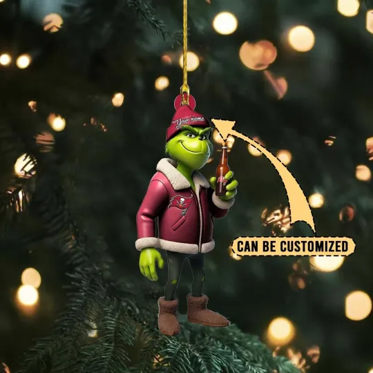 Personalized Tampa Bay Football Team Buccaneers Christmas Ornament Holiday Gift