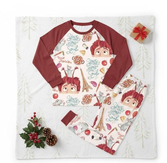 Discover Ratatouille Pajama Set, French Foodie PJs , Matching Family Nightwear
