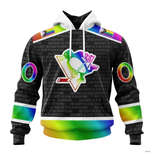 Discover Personalized Pittsburgh Penguins Hoodie Special Pride Hockey Is For Everyone