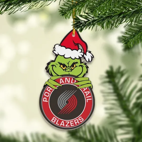 Discover Portland Trail Basketball Blazers Team funny character Christmas Ornament