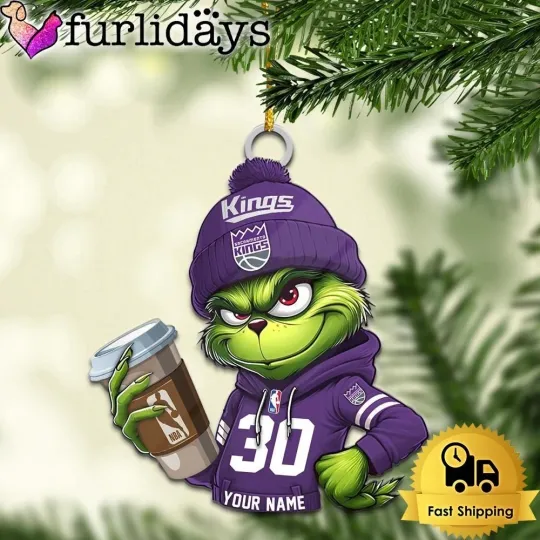 Discover Personalized Sacramento Basketball Kings Team funny character Christmas Ornament