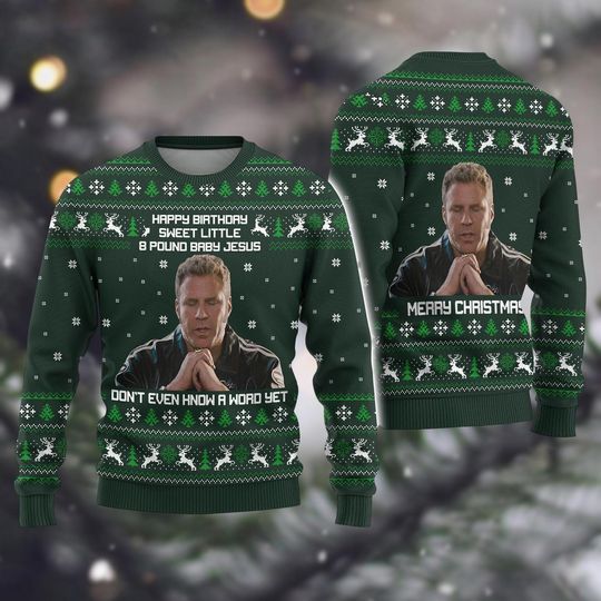Discover LNG212211U01 Talladega Nights The Ballad Of Ricky Bobby Ugly Christmas Sweater