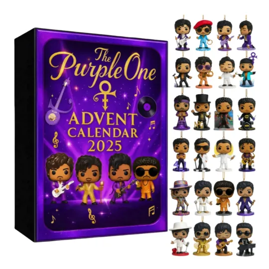 Discover 2025 The Purple One Acrylic Advent Calendar 24 Days Musical Character