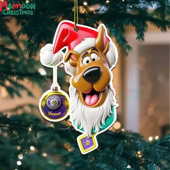 Minnesota Football Team Vikings Christmas Ornament Holiday Gift