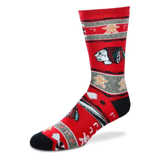 Discover Chicago Blackhawks Ugly Christmas Socks