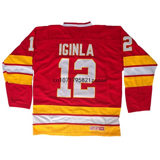 Discover Jarome Iginla Jersey Canada Calgary Retro Ice Hockey Jerseys 2 Al MacInnis Jersey 39 Doug Gilmour Jersey Us Mens Size M-3XL