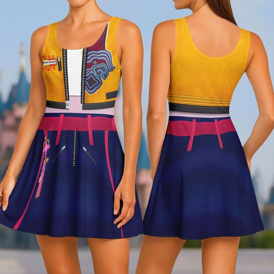 Demon Hunters Costume Dress, Handmade Yellow Kpop Cosplay Outfit