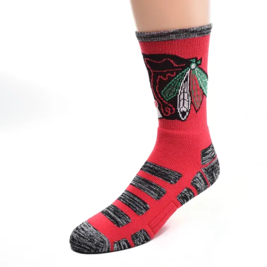 Discover Chicago Blackhawks Patches Crew Socks