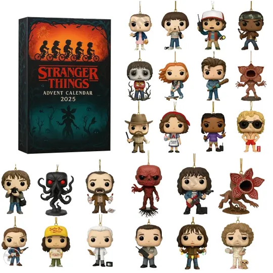 Stranger Things Acrylic Advent Calendar 24-Day Mystery Countdown Box