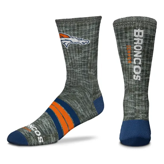 Denver Broncos Quad Promo Men's Crew Socks