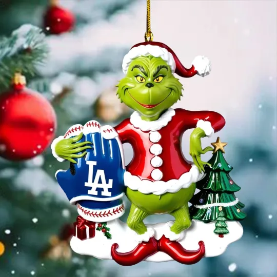 Los Angeles Baseball Dodgers Team funny character Christmas Ornament Gift