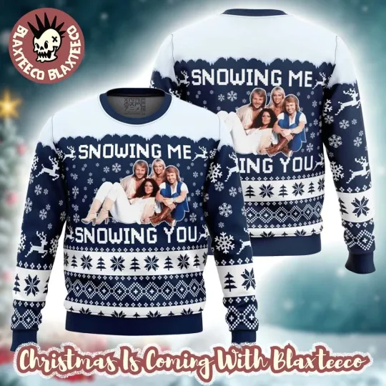 Discover Appa Snowing Me Snowing You Band Photo Ugly Christmas Sweater