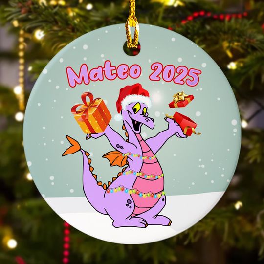 Discover Personalized Figment Christmas Ornament, Disney Christmas Tree Decor, Figment Epcot Ornament