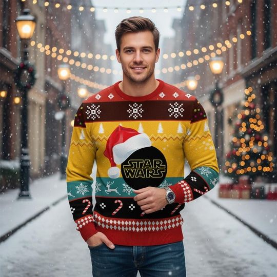 Discover Star Wars Ugly Christmas Sweater, Galaxy War Merry Sithmas, Xmas Holiday Gift for Men Women