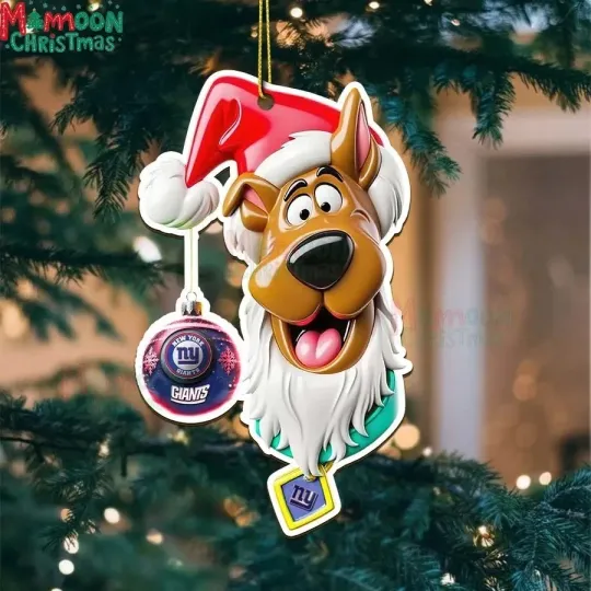 Discover Personalized New York Football Team Giants Christmas Ornament Holiday Gift Decor