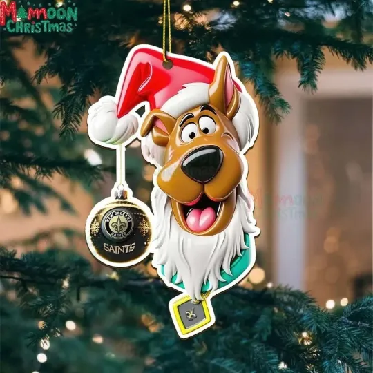 Discover Personalized New Orleans Football Team Saints Christmas Ornament Holiday Gift