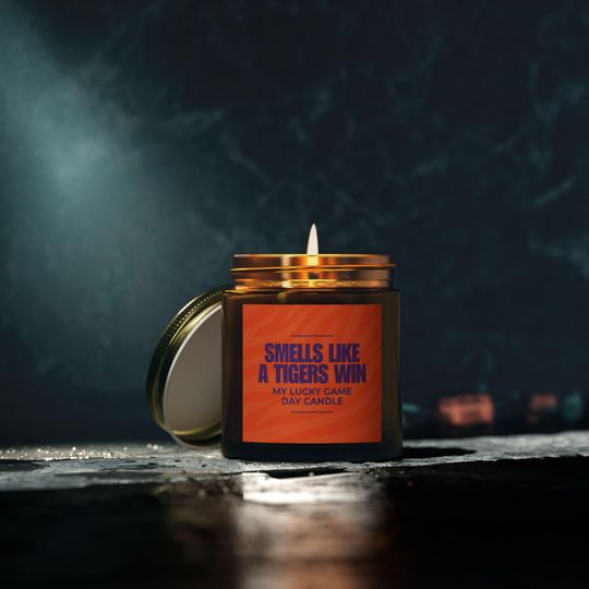 Clemson Tigers Candle, Smells Like a Tigers Win, Game Day Scented Candle  Perfect Gift for Tigers Fans & Alumni