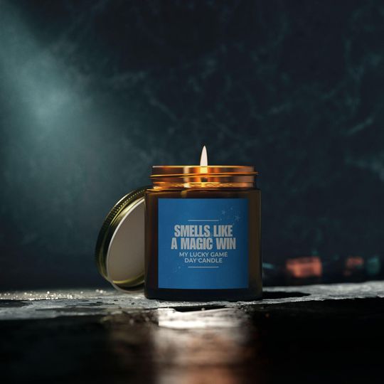 Orlando Magic Win Candle, Game Day Scented Candle, Basketball Team Gift, 'Smells Like a Magic Win,' Sports Decor