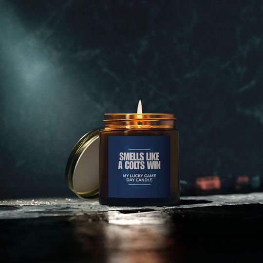 Smells Like a Rams Win Candle - Los Angeles Rams Game Day Gift - Football Fan Gift - Scented Candle