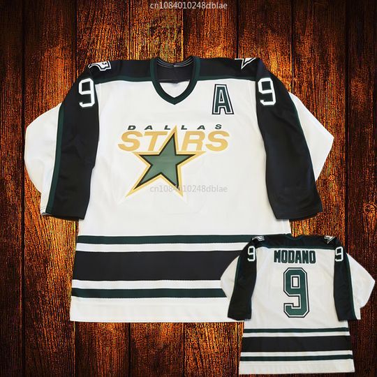Custom Vintage 9 Mike Modano Embroidery Stitched Hockey Jersey Youth Kids Adult Any Size And name 065