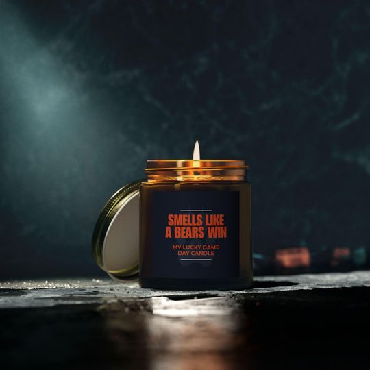 Smells Like a Bears Win Candle - Chicago Bears Game Day Gift - Football Fan Gift - Scented Candle