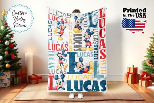 Discover Personalized Cartoon Blanket, Cartoon Blanket, Custom Cartoon Blanket, Baby Blanket, Birthday Gift, Custom Name Blanket, Monogram Blanket
