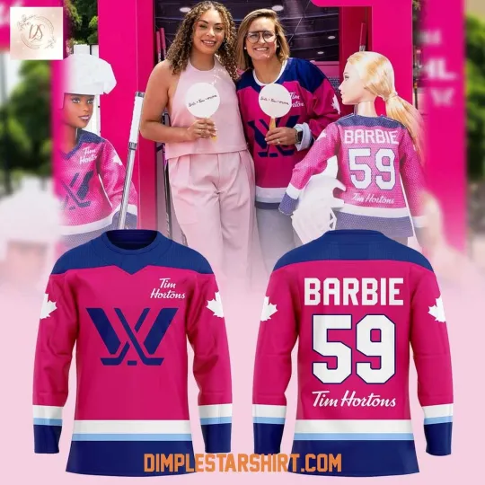 Discover Personalized PWHL Bar.bie x Tim Hortons Hockey Shirt Unisex Fan Gear Xmas Gift